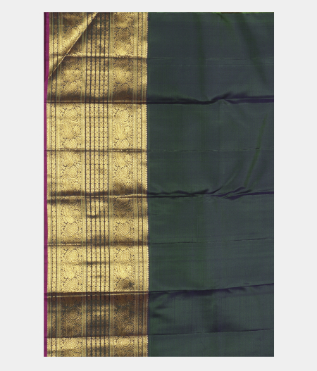 Yellowish Green Handwoven Kanjivaram Silk Saree T2805913