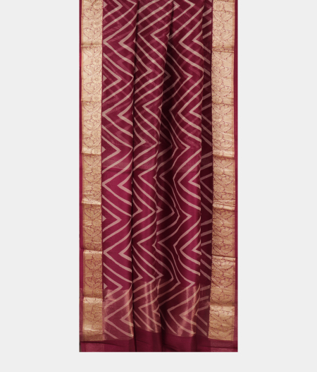 Purple Kora Organza Printed Saree T1893872