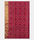 Magenta Printed Raw Silk Saree T2816843