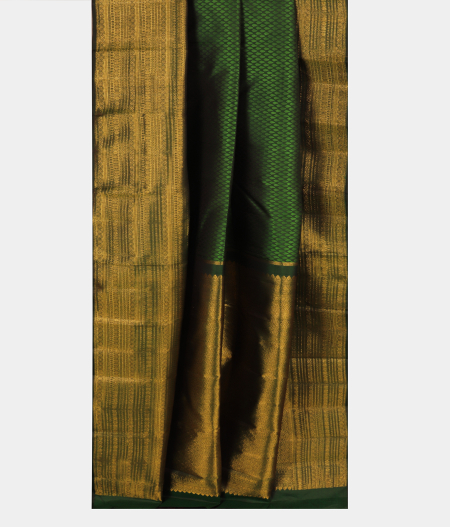 Green Handwoven Kanjivaram Silk Saree T2806542