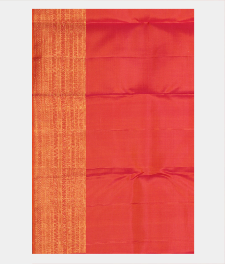 Pinkish Orange Handwoven Kanjivaram Silk Saree T2680993
