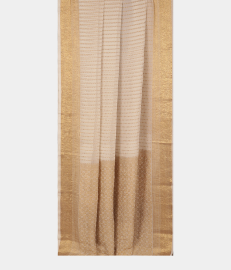 White Banaras Georgette Silk Saree T2756742