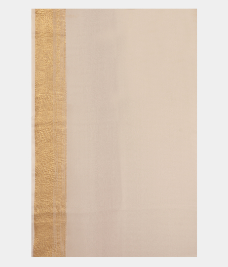 White Banaras Georgette Silk Saree T2756743