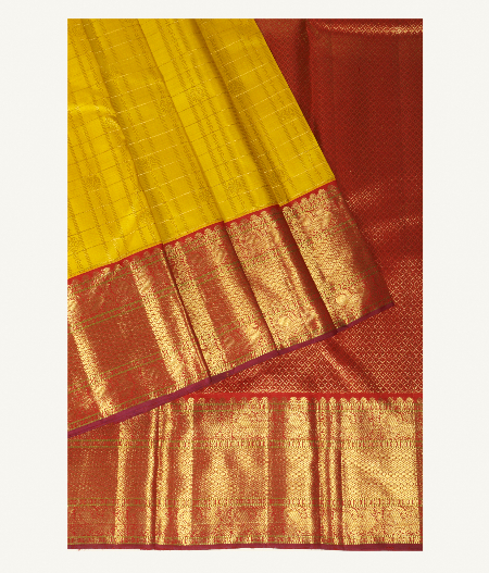 Light Green Handwoven Kanjivaram Silk Saree T2805902
