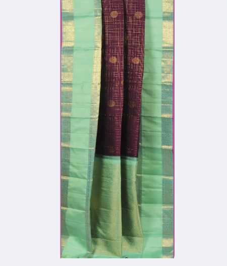 Purple Handwoven Kanjivaram Silk Saree T2835235