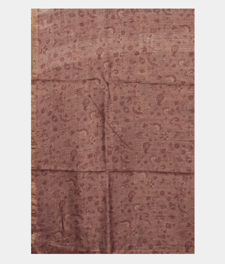 Lavender Tussar Printed Saree T2839883