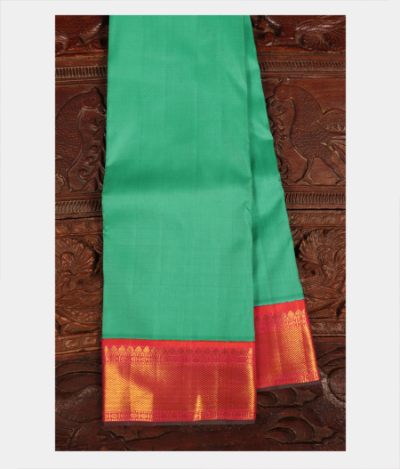 Green Handwoven Kanjivaram Silk Saree T260754-image