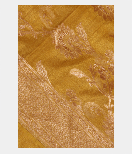 Green Tussar Georgette Silk Saree T271783-image