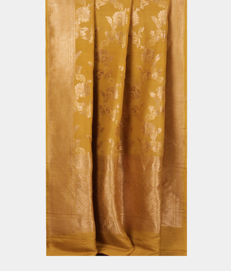 Green Tussar Georgette Silk Saree T2717832