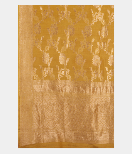 Green Tussar Georgette Silk Saree T2717834