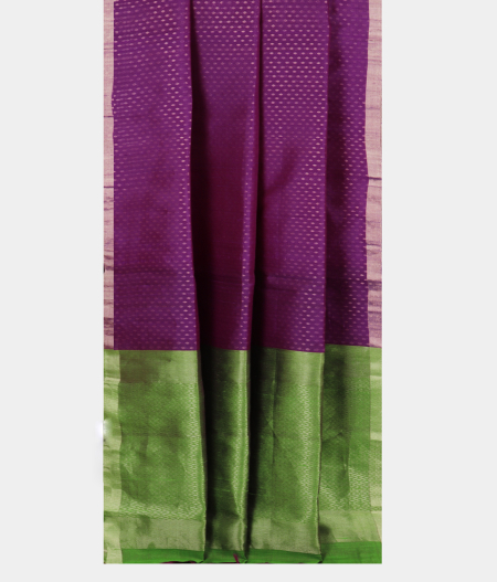 Violet Woven Raw Silk Saree T2823962