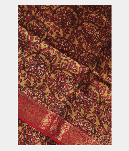 Beige Tussar Printed Saree T279179-image