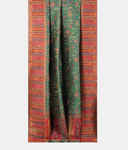 Green Cashmere Kani Silk Dupatta T2680222