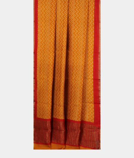 Yellow Soft Tussar Printed Saree T2711592