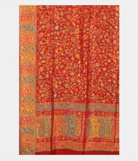 Red Cashmere Kani Silk Saree T2680203