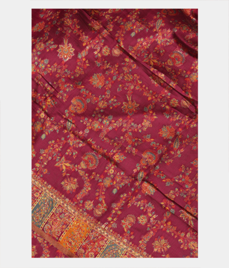 Purple Cashmere Kani Silk Dupatta T268027-image