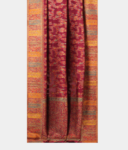 Purple Cashmere Kani Silk Dupatta T2680272