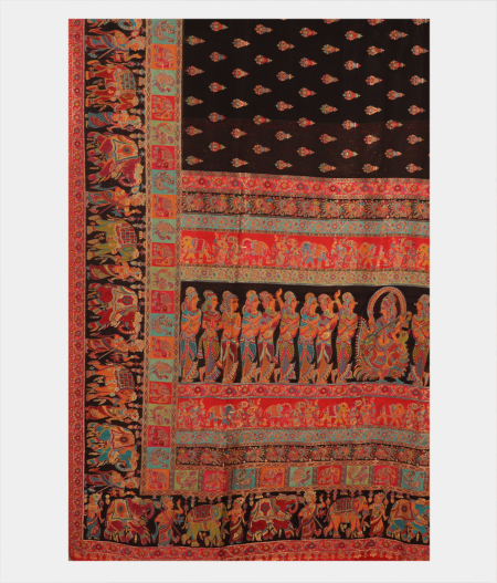 Black Cashmere Kani Silk Saree T2851544