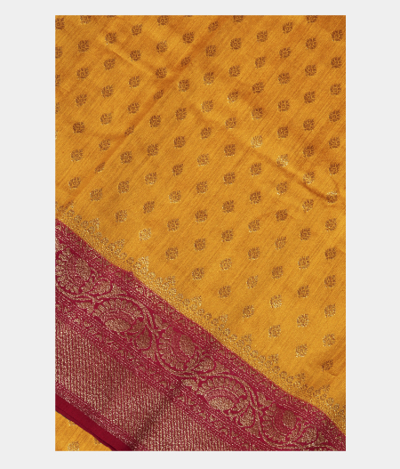 Yellow Banaras Tussar Saree T284740-image