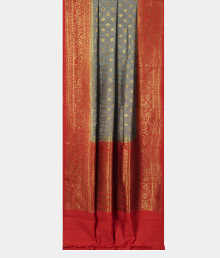 Grey  Banaras Tussar Saree T2847182