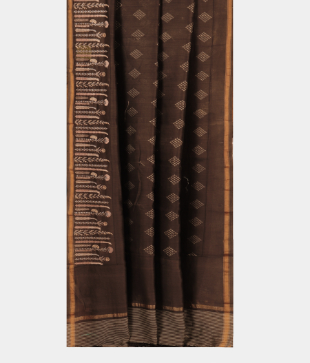 Grey Soft Printed Cotton Saree T2809452