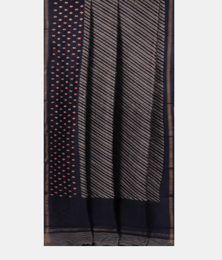 Blue Soft Printed Cotton Saree T2782012