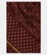 Deep Brown Soft Printed Cotton Saree T2809361