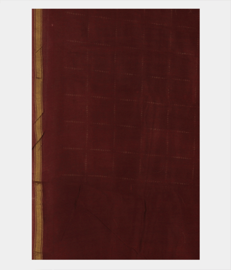 Deep Brown Soft Printed Cotton Saree T2809363