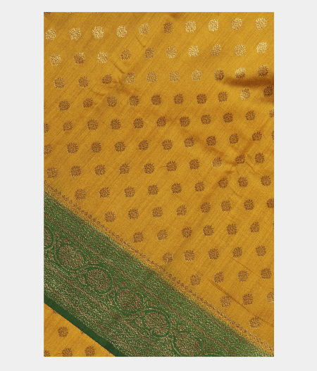 Yellow Banaras Tussar Saree T284728-image
