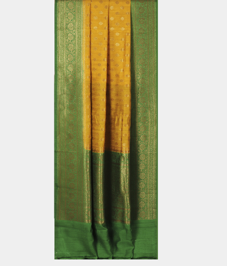 Yellow Banaras Tussar Saree T2847282