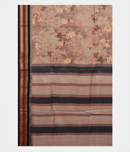 Light Grey Vidarbha Tussar Saree T2853344