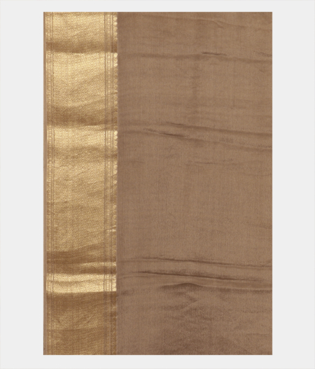 Grey Mysore Silk Saree T2493463