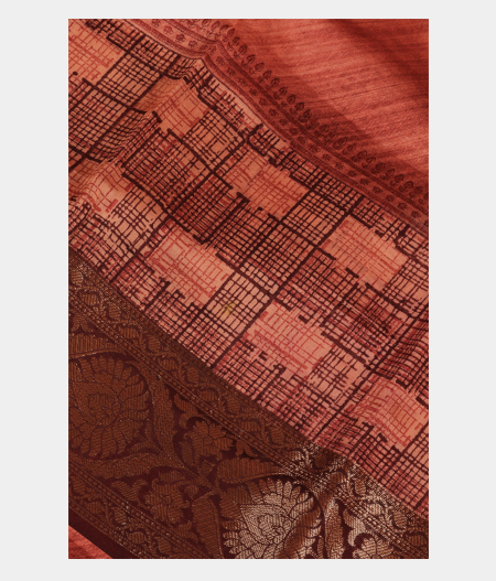 Pink Soft Printed Cotton Saree T278403-image