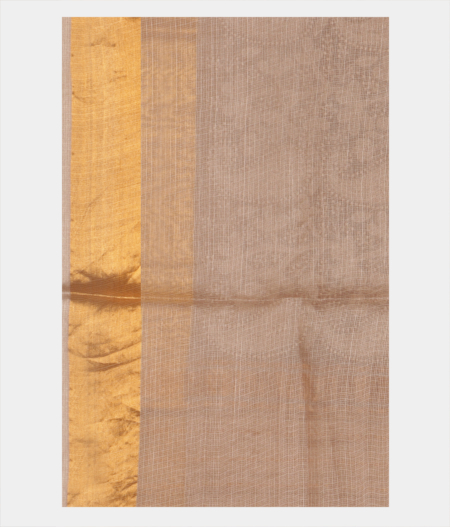 Grey Silk Kota Embroidery Saree T2853623