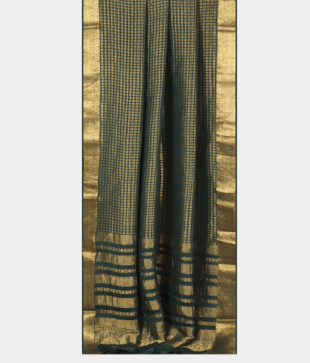 Bottle Green Mysore Silk Saree T2695812