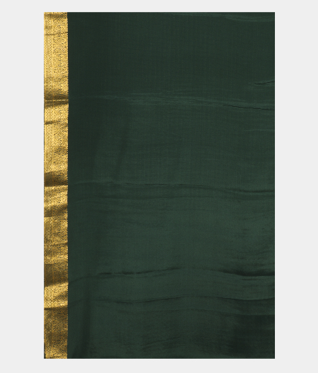 Bottle Green Mysore Silk Saree T2695813