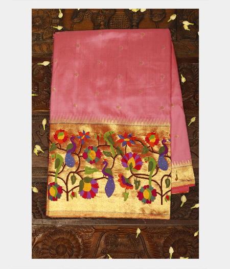 Pink Paithani Silk Saree T285150-image