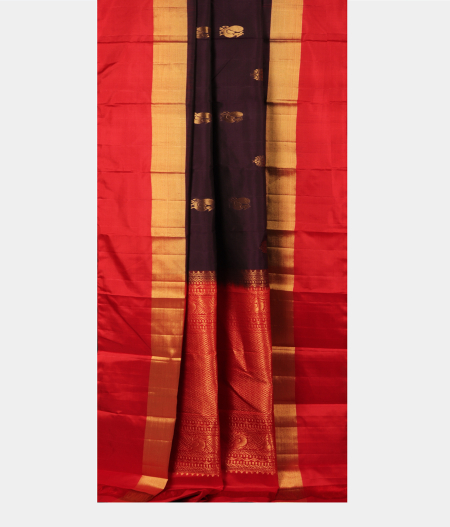 Burgundy Soft Silk Saree T2863342