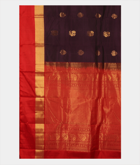 Burgundy Soft Silk Saree T2863344