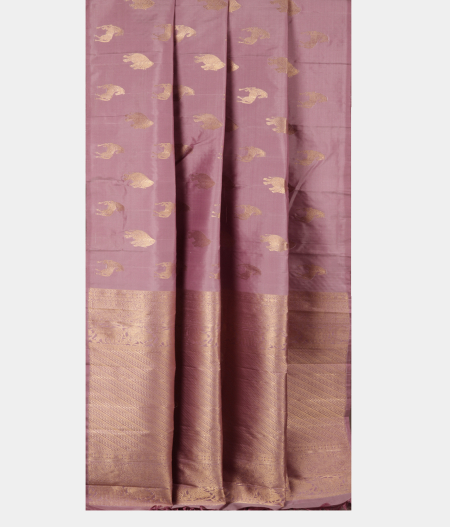 Lavender Handwoven Kanjivaram Silk Saree T2860322