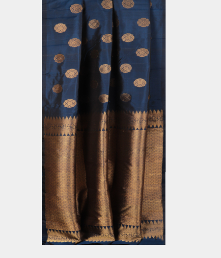 Blue Handwoven Kanjivaram Silk Saree T2860262