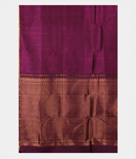 Purple Handwoven Kanjivaram Silk Saree T2855304