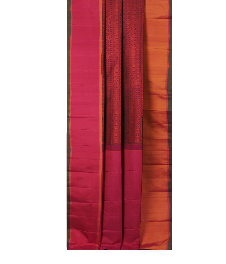 Purple Handwoven Kanjivaram Silk Saree T2795502