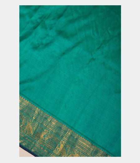 Bluish Grey Printed Kanjivaram Silk Saree T2796183