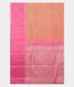 Peach Handwoven Kanjivaram Silk Saree T2844054
