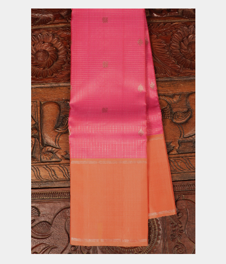 Pink Handwoven Kanjivaram Silk Saree T284406-image