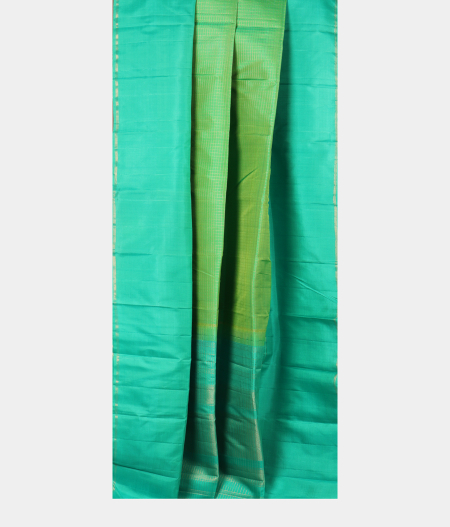 Green Handwoven Kanjivaram Silk Saree T2855142