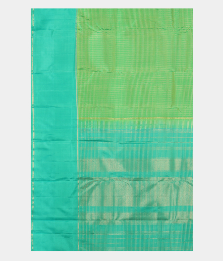Green Handwoven Kanjivaram Silk Saree T2855144