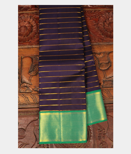 Blue Handwoven Kanjivaram Silk Saree T279770-image