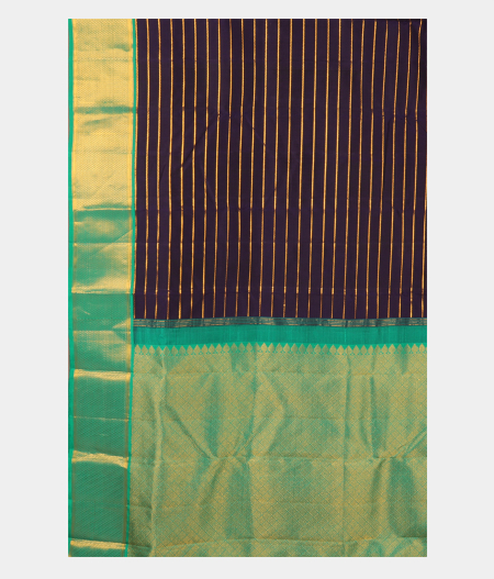 Blue Handwoven Kanjivaram Silk Saree T2797704